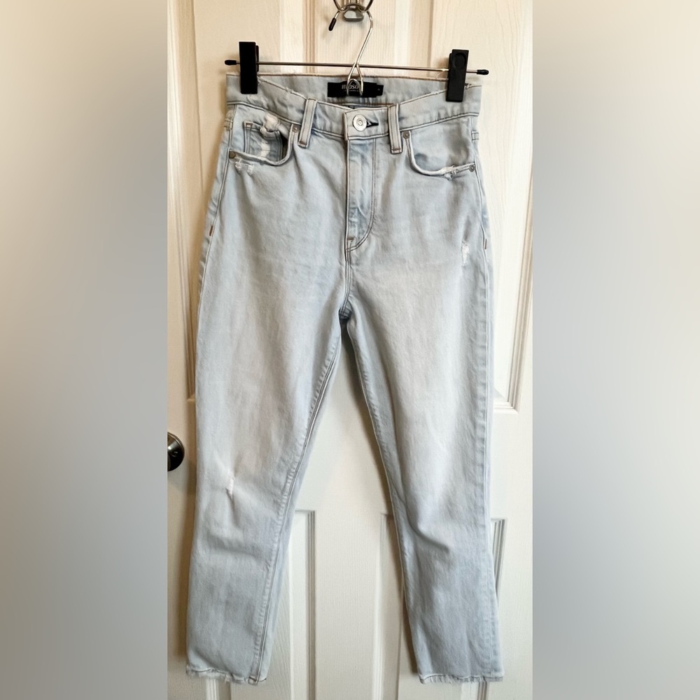 Hudson Holly High Rise Straight Crop Jeans
